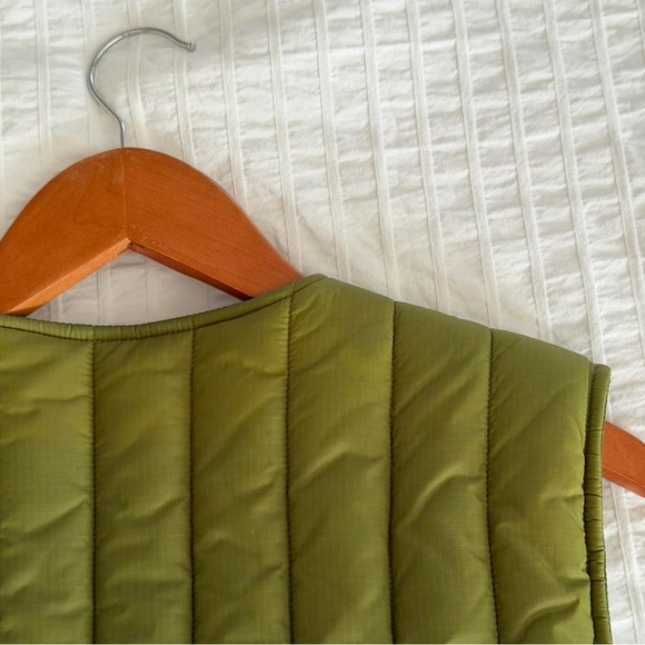 Aime Leon Dore Green Puffer Vest Twill - Picture 6 of 6